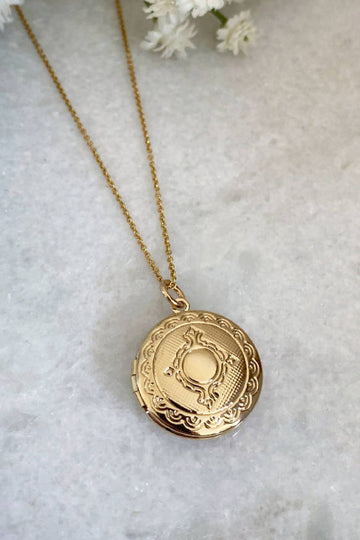 Wisteria London Martha Gold Filigree Locket Wisteria London